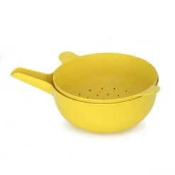 EKOBO Best Sellers Recycled Bamboo Mixing Bowl + Colander Set