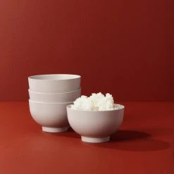 EKOBO Kitchen + Dining Recycled Bamboo Rice Bowl Set