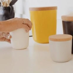 EKOBO Home Goods Recycled Bamboo Storage Jar Set