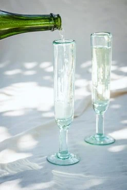 Magda Made Best Sellers Recycled Glass Champagne Flutes