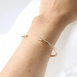 Sara Patino Jewelry Recycled Golden Orbit Cuff Bracelet
