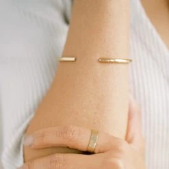 Sara Patino Jewelry Recycled Golden Orbit Cuff Bracelet