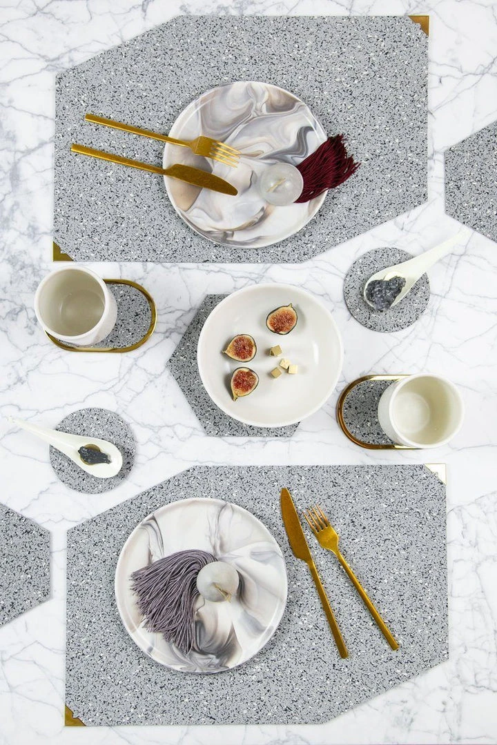 Slash Objects Kitchen + Dining Recycled Rubber Placemat Set 6 Slash Objects Kitchen + Dining Recycled Rubber Placemat Set