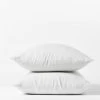 Coyuchi Relaxed Linen Pillowcases Set - Alpine White Home Goods