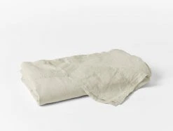 Coyuchi Home Goods Relaxed Linen Sheet Set - Natural Chambray