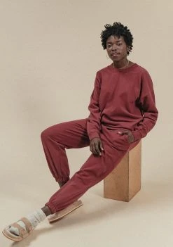 Poplinen René Jogger Sweatpant - Brick Clothing