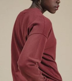 Poplinen René Jogger Sweatshirt - Brick Clothing