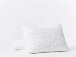 Coyuchi Reyes Waffle Sham - Alpine White Home Goods