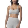 Synergy Organic Clothing Rhythm Yoga Bra - Heather Gray