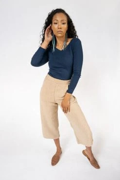 Tonlé Rib Upcycled V Neck Top 10 Tonlé Rib Upcycled V Neck Top