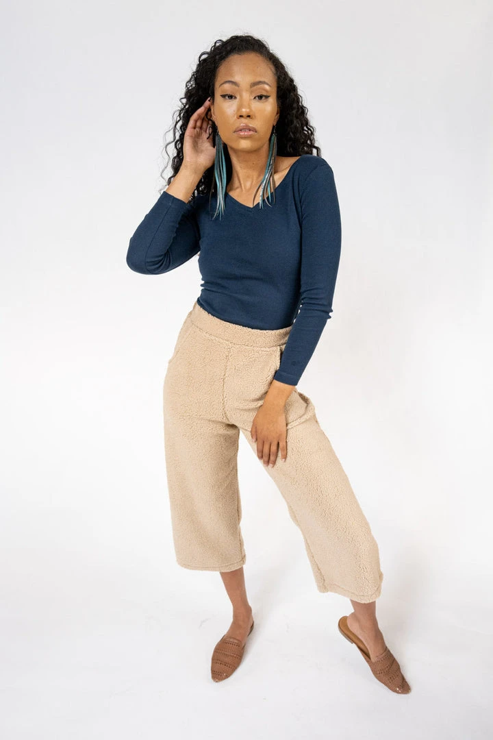 Tonlé Rib Upcycled V Neck Top 5 Tonlé Rib Upcycled V Neck Top