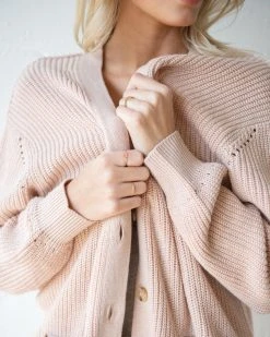 WVN Ribbed Oversized Cardigan