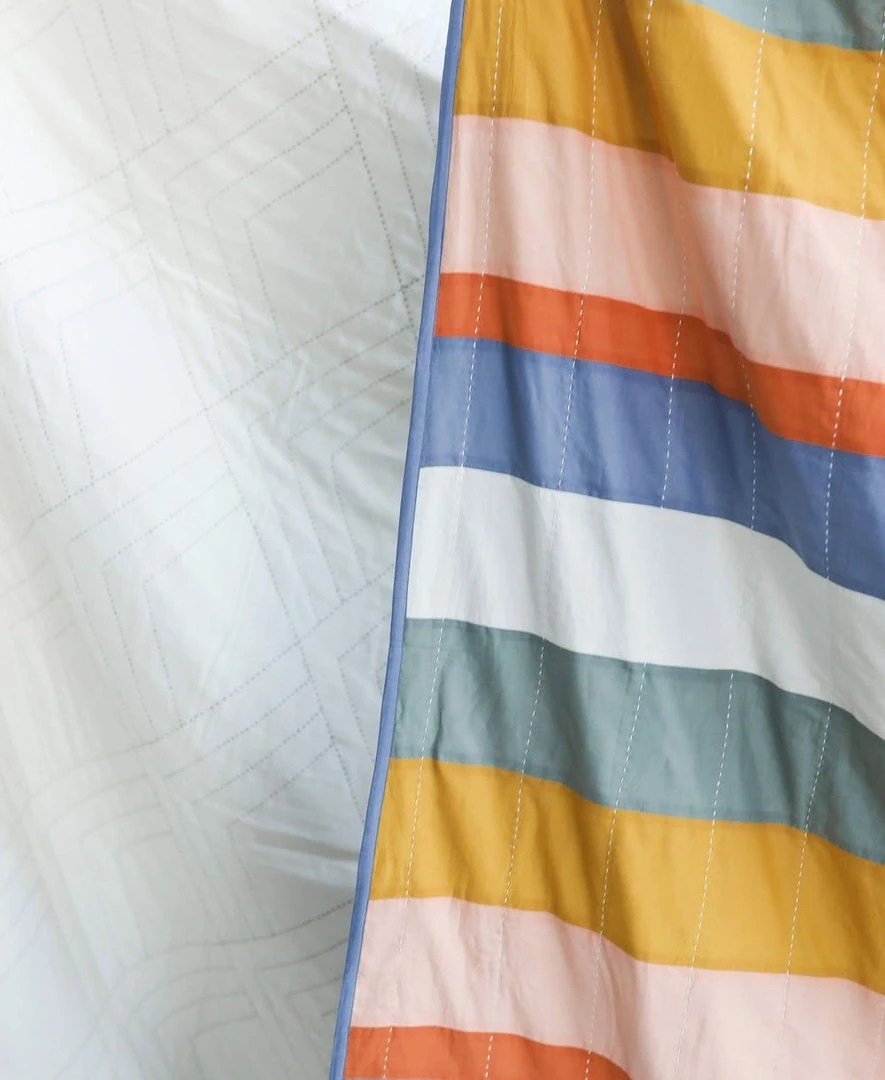 Anchal Ribbon Throw Quilt Home Goods 8 Anchal Ribbon Throw Quilt Home Goods