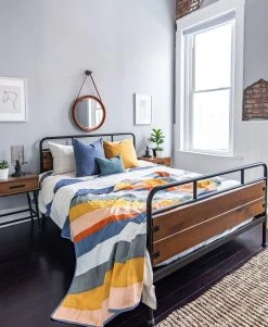 Anchal Ribbon Throw Quilt Home Goods