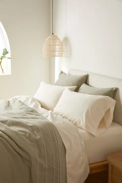 Coyuchi Home Goods Rippled Stripe Sham - Alpine White / Pale Gray 13 Coyuchi Home Goods Rippled Stripe Sham - Alpine White / Pale Gray