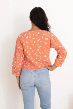 North Of West Sale Rosa Squiggles Blouse