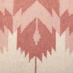 Casa Amarosa Rosette Kilim Wool Throw Pillow Cover