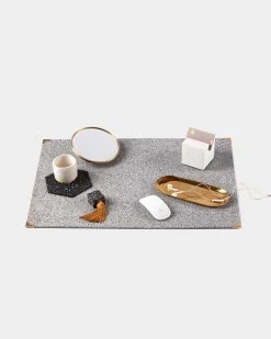 Slash Objects Home Goods Recycled Rubber Deskmat - Gris