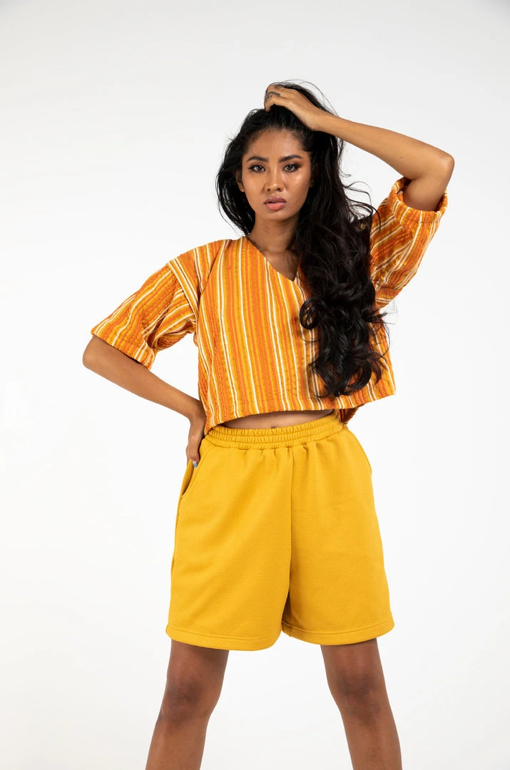 Tonlé Sabra Unisex Upcycled Shorts Clothing 10 Tonlé Sabra Unisex Upcycled Shorts Clothing