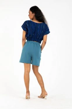 Tonlé Sabra Unisex Upcycled Shorts Clothing 16 Tonlé Sabra Unisex Upcycled Shorts Clothing