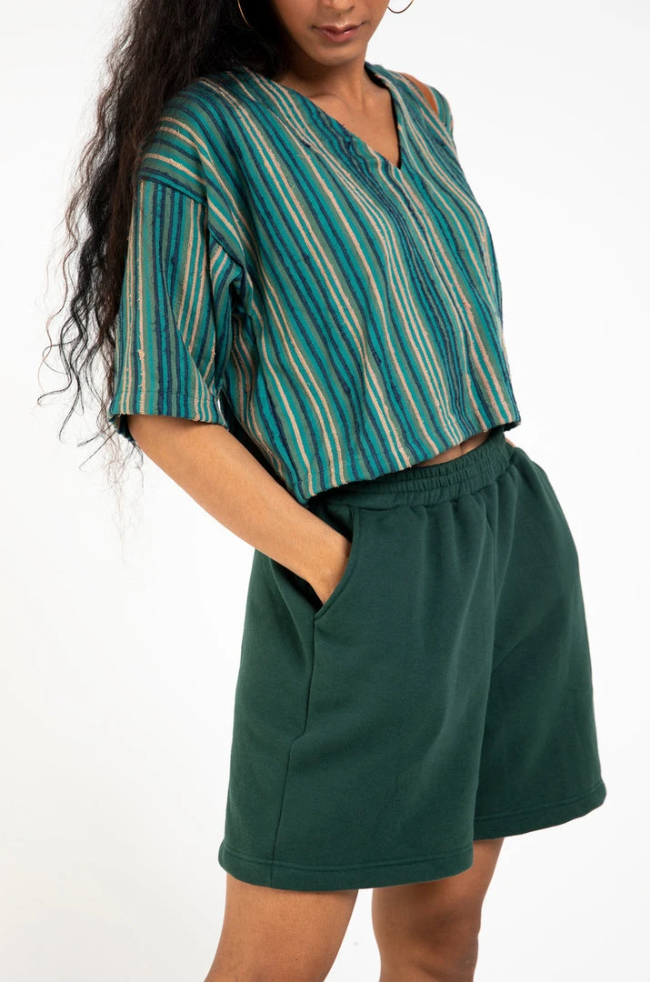 Tonlé Sabra Unisex Upcycled Shorts Clothing 4 Tonlé Sabra Unisex Upcycled Shorts Clothing