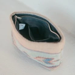 MZ Fair Trade Sagebrush + Sand Wool Clutch Bag Accessories