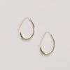 Salt + Still Jewelry Ovate Hoop Earrings 1 Salt + Still Jewelry Ovate Hoop Earrings