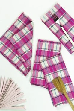 Archive New York San Andres Gingham Napkin Set Home Goods