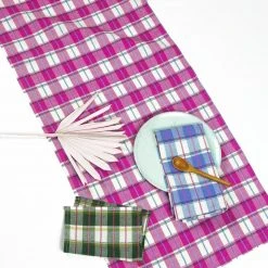 Archive New York San Andres Gingham Table Runner Kitchen + Dining