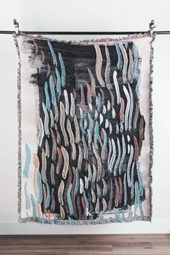 K-apostrophe Santa Ana Winds Upcycled Throw Blanket