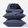 Coyuchi Sateen Sheet Set - Moonlight Blue Home Goods