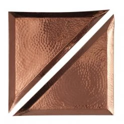 Sertodo Copper Aleppo Recycled Copper Triangular Platter Set