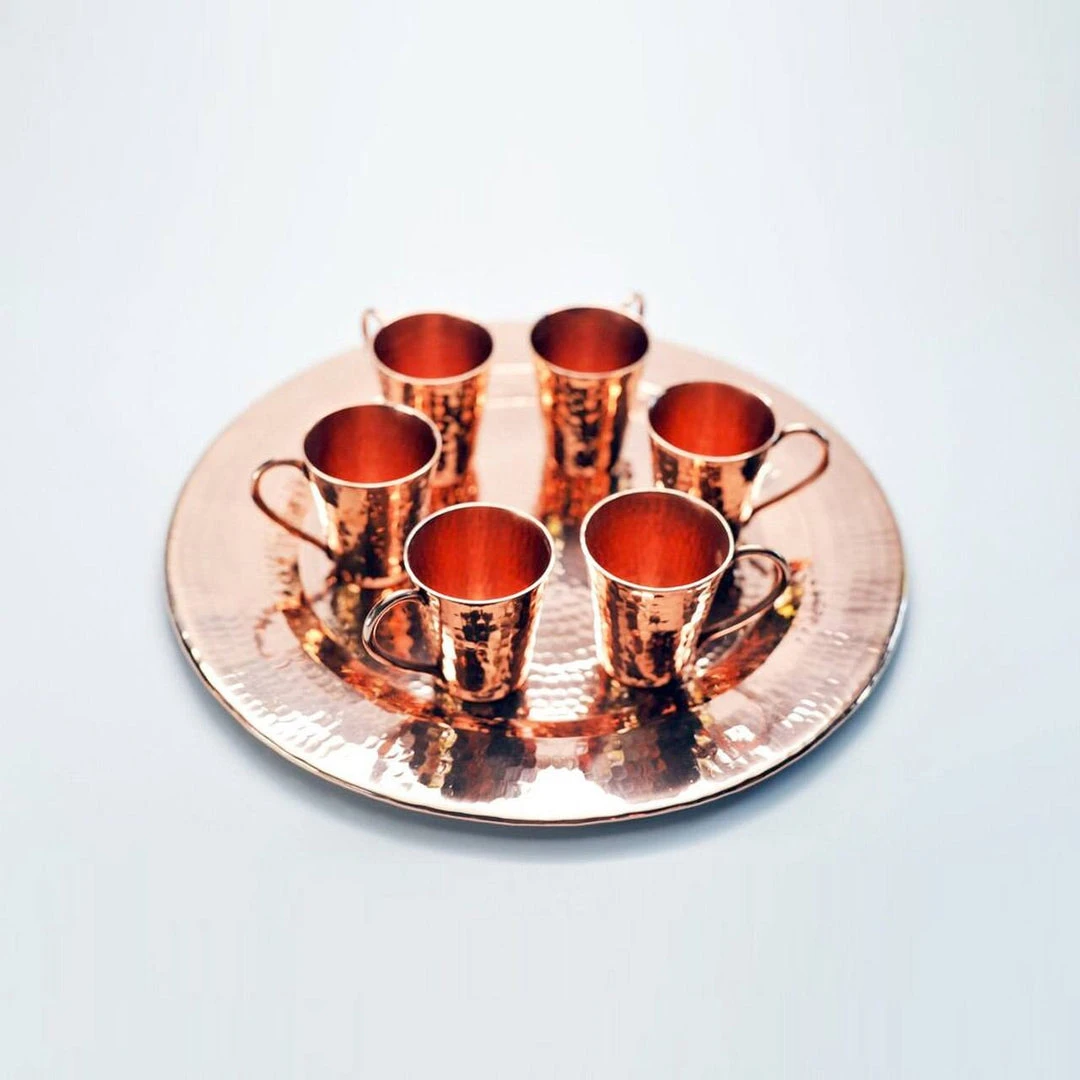 Sertodo Copper Barware Gunslinger Mini Mule Recycled Copper Shot Cup Set 3 Sertodo Copper Barware Gunslinger Mini Mule Recycled Copper Shot Cup Set
