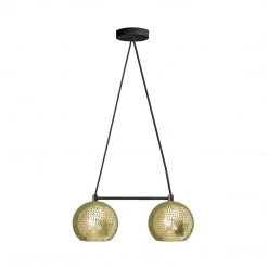 Dounia Home Lighting Shams Dual Globe Chandelier 12 Dounia Home Lighting Shams Dual Globe Chandelier