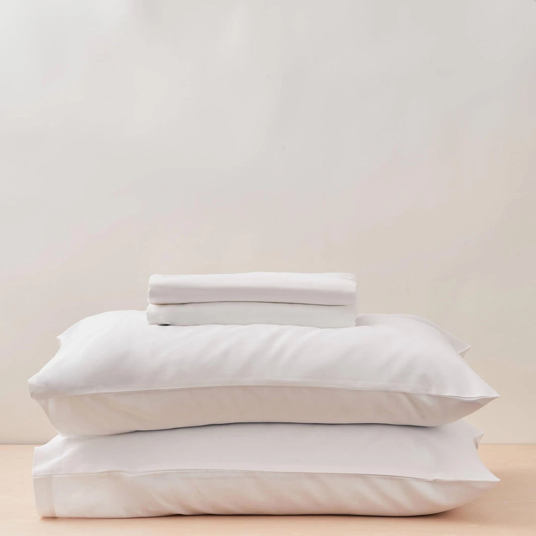 Looma Sateen Sheet Set - White 3 Looma Sateen Sheet Set - White