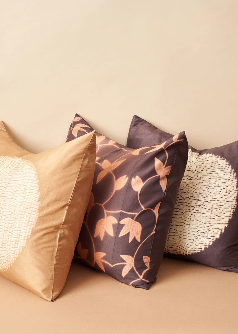 Studio Variously Shunya Silk Throw Pillow - Gold 11 Studio Variously Shunya Silk Throw Pillow - Gold