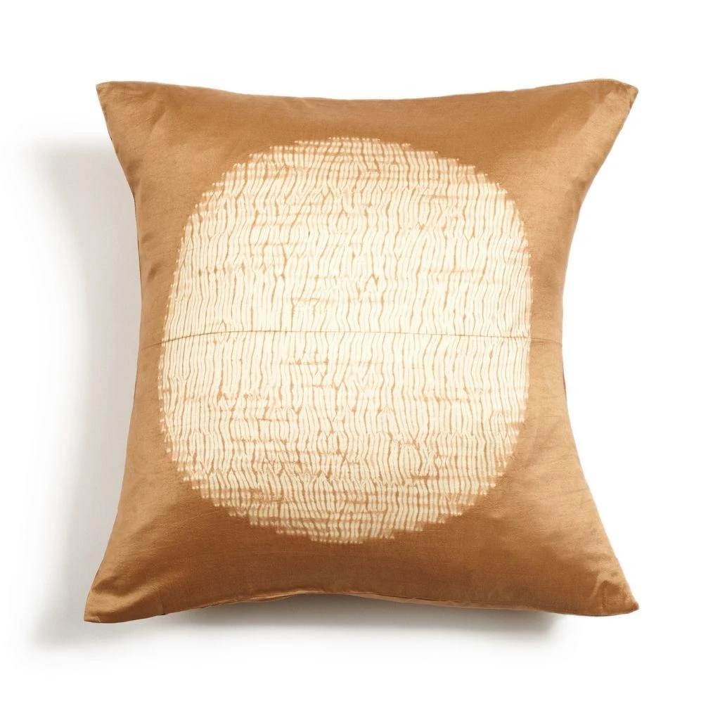 Studio Variously Shunya Silk Throw Pillow - Gold 3 Studio Variously Shunya Silk Throw Pillow - Gold