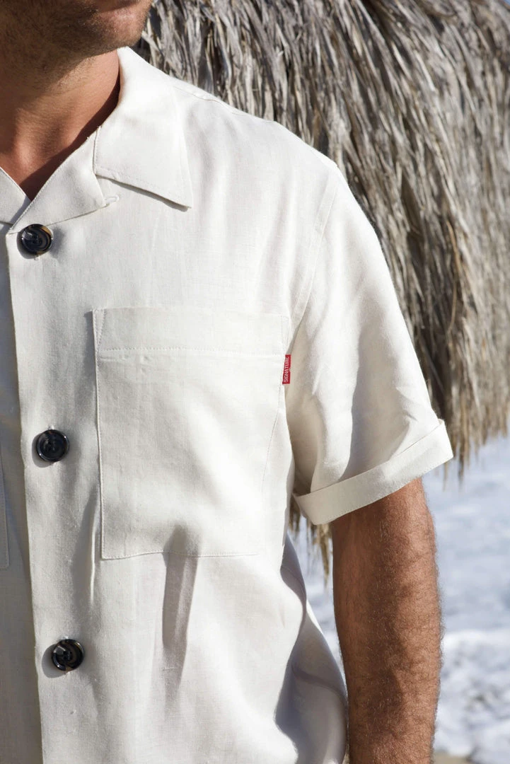 Signature Innovation Group Men's Safari Hemp Shirt - Bone 4 Signature Innovation Group Men's Safari Hemp Shirt - Bone