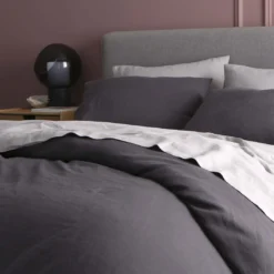 Sijo BIPOC Owned French Linen Duvet Cover - Slate