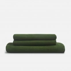 Sijo Best Sellers French Linen Sheet Set - Forest