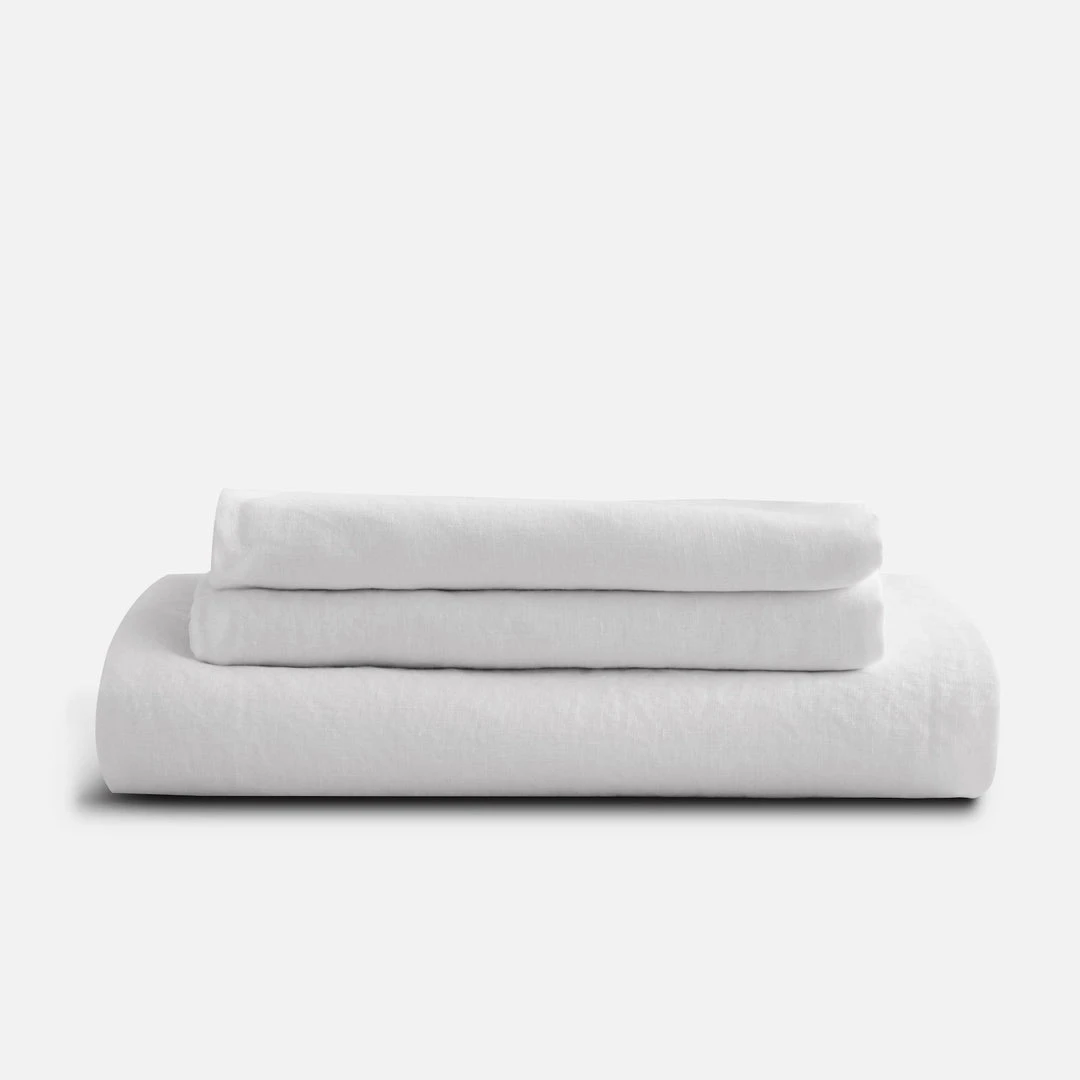 Sijo French Linen Sheet Set - Snow Best Sellers 3 Sijo French Linen Sheet Set - Snow Best Sellers