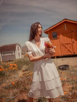 Valani Sitha Tencel Top - Cloud Dancer Clothing