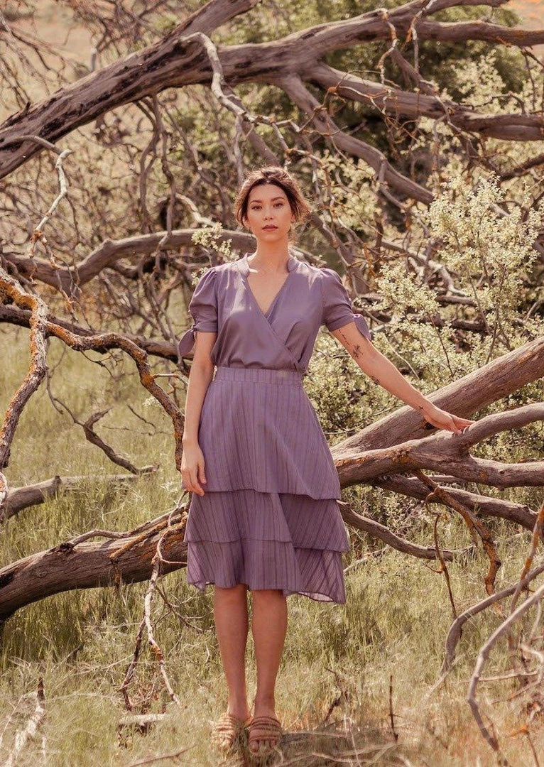 Valani Best Sellers Sitha Tencel Top - Purple Sage 5 Valani Best Sellers Sitha Tencel Top - Purple Sage