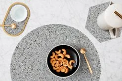 Slash Objects Hex Recycled Rubber Trivet Set - Gris Kitchen + Dining