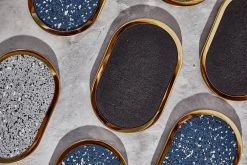 Slash Objects Ring Recycled Rubber Coaster Set - Black