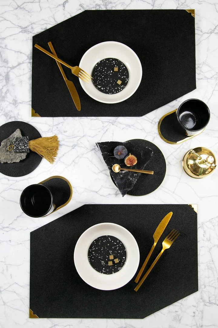 Slash Objects Kitchen + Dining Recycled Rubber Placemat Set 4 Slash Objects Kitchen + Dining Recycled Rubber Placemat Set