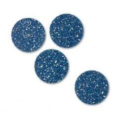 Slash Objects Round Recycled Rubber Coaster Set - Royal