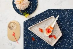 Slash Objects Kitchen + Dining Recycled Brass + Rubber Trivet - Royal