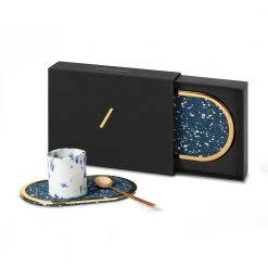 Slash Objects Ring Recycled Rubber Coaster Set - Royal