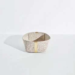 Slash Objects Best Sellers Recycled Rubber + Brass Basket Set - Sand